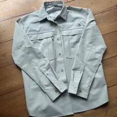 THE NORTH FACE アウトドア　長袖シャツ ミントグレーのサムネイル