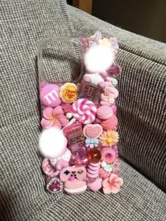 iPhone16promax デコケース　ピンク