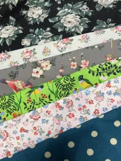 26♬【ハギレ6枚セット】キャスキッドソン・デニム生地