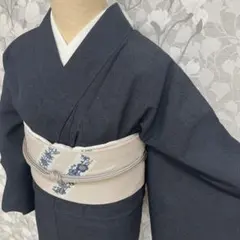 sk様専用 正絹 夏物 縦絽江戸小紋 藤鼠色 - メルカリ