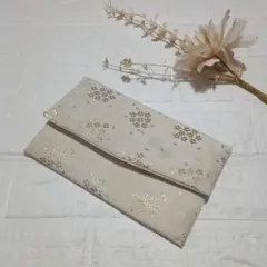 袱紗ふくさ　金襴生地　ご祝儀袋ケース　御朱印帳ケース　マルチケース　和柄花柄