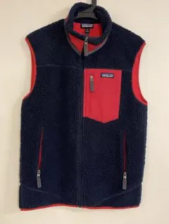 2016 Patagonia レトロXベスト men's M ネイビー レッド