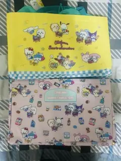 ちいかわ×サンリオキャラクターズ　レジエコバッグ　2種セット