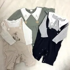 cottoliロンパース・カバーオール3点セット 70cm