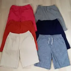 UNIQLO　ユニクロ　無印　GAP　ハーフパンツ　150　6枚セット