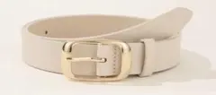 ゴールドバックルベルト（アイボリー）