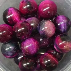 B399　ピンクパープルタイガーアイ　8ミリ