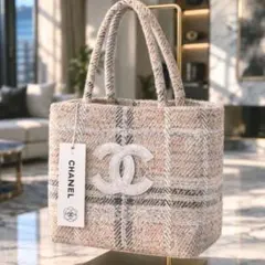 CHANEL シャネル ノベルティ ツイードバッグ CCロゴ ミニトート 非売品