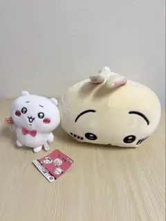 【2体セット】ちいかわ 垂れ耳なうさぎ 超BIGぬいぐるみ ＆蝶ネクタイちいかわ