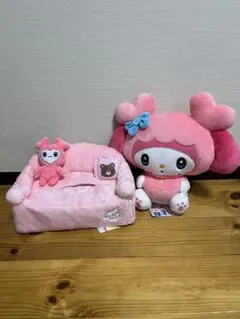 TWICE LOVELYS×GiGO モモ ティッシュカバー ぬいぐるみ２点