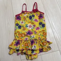女の子用　花柄水着130センチ