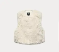 ZARAファーショート丈ベスト