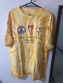 タイダイ柄 Tシャツ イエロー