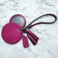 COACH レザー ミラー バッグチャーム コーチ ノベルティ キーホルダー