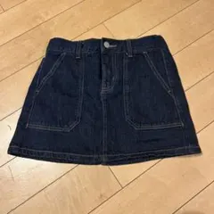 GU ダークデニムスカート ショートパンツ付き