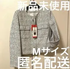 ノーカラージャケット M 卒業式　入学式　セレモニー　ビジネス　普段着にも✨