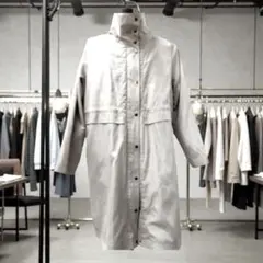 Voltaire ベージュ ロングコート　取り外し可能なベスト型インナー