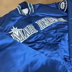 90年代　MLB シアトルマリナーズ　サテンジャンパー　Lサイズ