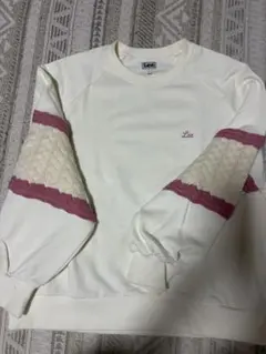 Lee 白　ピンク　トレーナー