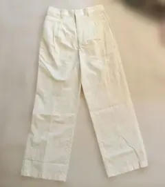 【UNIQLO】 リネンブレンドタックワイドパンツ　 S