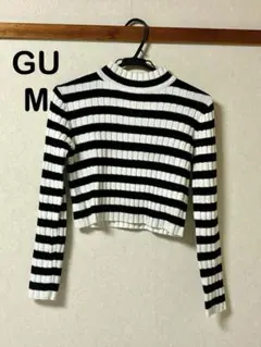 GU GIRLSラメクロップドセーター レディース M