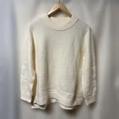 DRESKIP ニット セーター カットソー アイボリー L 可愛い