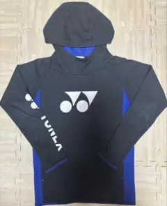 YONEX スウェットパーカー SS 黒／青