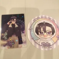 カラフルピーチ　東武動物公園トレーディングカード　コースター　もふくん