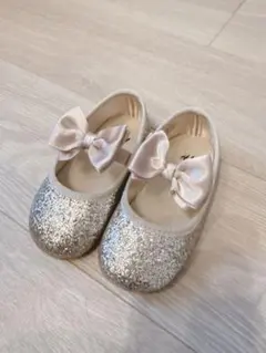 【美品】H&M グリッターバレエシューズ　1足