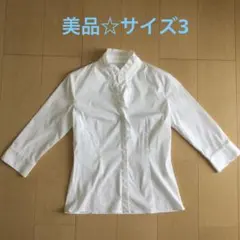 【美品】PROPORTION BODY DRESSING ホワイト フリルシャツ