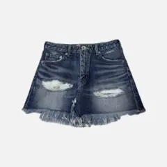GYDA デニムミニスカート ダメージ加工