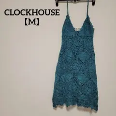 CLOCKHOUSE ターコイズ ワンピース 【M】レディース スカート ニット