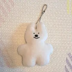 SaucyDog わんこぬいキーホルダー 白 - メルカリ