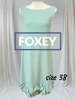 FOXY NEWYORK ミントグリーン ノースリーブ ワンピース - メルカリ