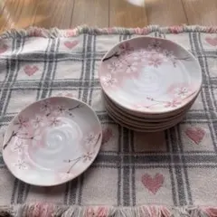 Aoi China 美濃焼 桜柄 小皿 8枚セットのサムネイル