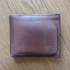 イルビゾンテ IL BISONTE レザー 二つ折り財布 ダークブラウン