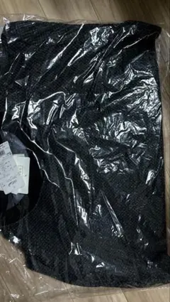 Crocodile ブラックニット LLサイズ 1602-75231