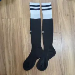 アシックス　ASICS サッカーソックス 黒/白 22cm〜24cmのサムネイル