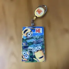 ユニバーサルスタジオジャパン　ミニオン IDカードホルダー リール付き