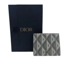 未使用品！DIOR【ディオール】ダイヤモンド メンズ 二つ折り財布 小銭入ありのサムネイル