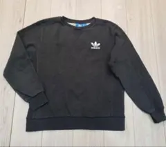 アディダス　裏起毛スウェットグレー adidas