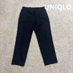 UNIQLOユニクロ ドライストレッチクロップドパンツ ネイビー レディース61