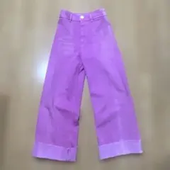 ZARA ワイドピンクデニム EU34 ピンク