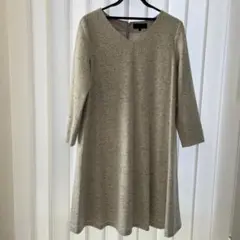 untitled アンタイトル　ワンピース　Aライン　ライトグレー　42