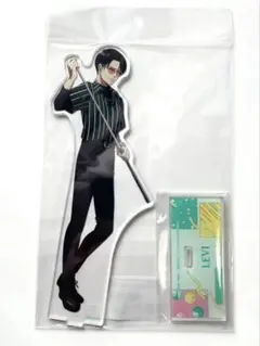 進撃の巨人 ラウンドワン レトロ風ファッション 特大アクリルスタンド リヴァイ②