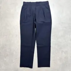 j1150 ブージュルード テーパードパンツ スラックス　ネイビー 38 M相当