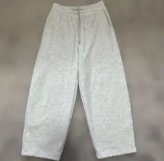 【美品】UNIQLO：C スウェットワイドパンツ（グレー）