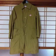 DANTON チェック柄 トレンチコート カーキ - メルカリ
