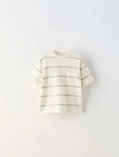 ZARA　ストライプ　コットンジャージー　Tシャツ 110cm