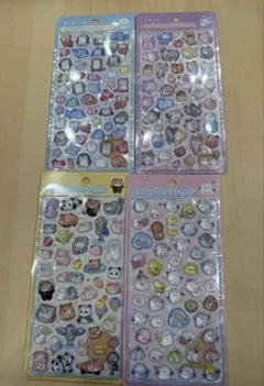 青*蝶様 【正規品】イオン限定　ボンボンドロップシール全種類(4枚)セット